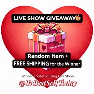 LIVE SHOW GIVEAWAY 🎁 Random Item + FREE Shipping (Winner Chosen Live)
